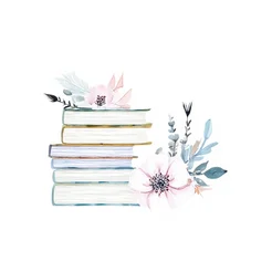 Free book club clipart of floral book design